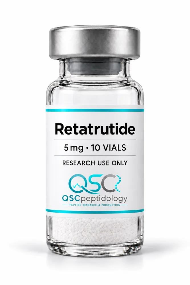 Retatrutide 5mg (Balení po 10 lahvičkách) QSC Peptidology
